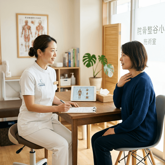 丁寧な問診の様子